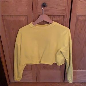 Topshop cropped crewneck sweatshirt